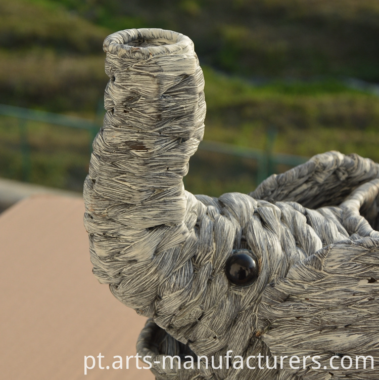 cesta de forma de elefante elephant shape basket